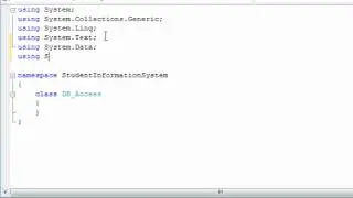 How to create a simple C# database application with Microsoft SQL server (2008)-Part  2.wmv