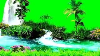 green screen waterfall video //Apna Muchi
