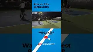 Professional Pickleball Player Versus Mixed 5.0s (Pickleball Highlight) 