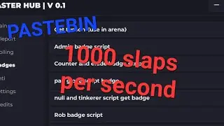 SLAP BATTLES SCRIPT. PASTEBIN!!