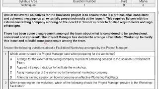 AgilePM v2 Practitioner Practice Paper Q1 Part B