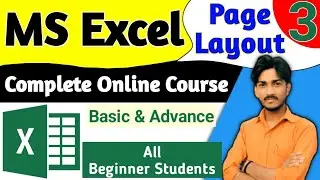 Excel Tutorial for Beginners in Hindi | Excel full Course | Page Layout Tab in Excel #myguidetool