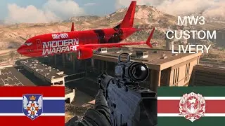 Modern warfare 3 Custom Livery 737 Max Urzikstan To Verdansk #cod #mw3 #modernwarfare