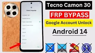 Tecno Camon 30 Frp Bypass Android 14 | No X-Share | No Activity Launcher | Google Account Bypass