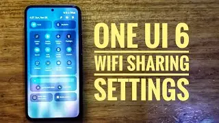Samsung galaxy a54 5g WiFi sharing (android 14 one ui 6).