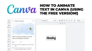 How to Animate Text in Canva (Using the FREE Version)