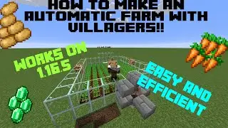 MINECRAFT: HOW TO MAKE AN EASY AUTO CARROT AND POTATO FARM! 1.16.5