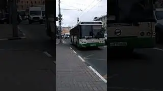 Прибытие на остановку автобуса ЛиАЗ-5292.21 гос.номер о 815 вм 62 маршрутом 7. #shorts