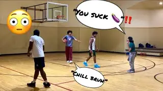 Jit crashes hoop session and starts talking CRAZY!