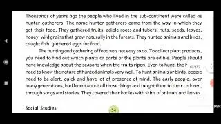 (in telugu)  class 6 social chp -5 Early life to settle life part 1 ( Andra board)