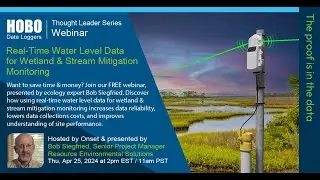 How to use real-time water level data for wetland and stream mitigation monitoring