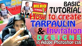 Tarpaulin & Invitation Making in Adobe Photoshop Cs6 Tutorial #6