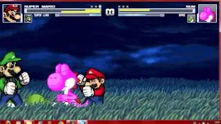Mugen Mario Bros vs Gum and Spike