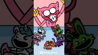 Poppy Playtime Animation | Hide & Seek  #escape #cartoon #smilingcritters  #catnap #dogday