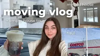 moving into my first house 📦🔑 + empty house tour, moving vlog ottawa, moving in haul 2023