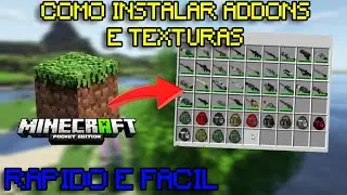 How to INSTALL ADDONS and TEXTURES in Minecraft Bedrock PC in less than 4 MINUTES (Quick and Easy...