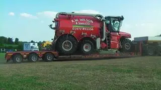 Big Rig Carrying A KW Wilson & Sons Slurry Spreader