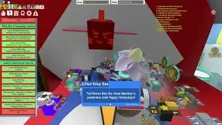 Roblox - Bee Swarm Simulator - Finishing Gifted Riley Bee's Honeyday Candles Quest.  Beesmas 2022.