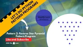 How To Create Reverse Star Pyramid Pattern Program (Python Program)