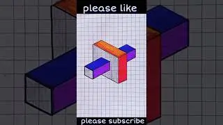 Op 3d illusion kaise banaye easy trike se #shortvideo #pencilsketchtutorialforbeginners