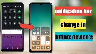 Change notification bar in infinix hot 8 and all infinix device's|iOS notification bar in infinix