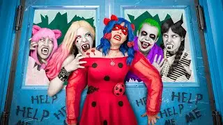 Süper Kahraman Okulunda Vampir Kıyameti / Harley Quinn vs Hello Kitty vs Ladybug / Bölüm 2
