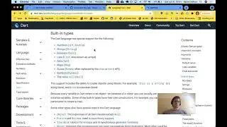 Dart Language Tour | Built-in types