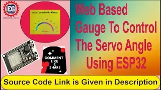 Web based Gauge to Control the Servo Angle using ESP32
