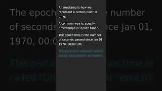 What is Epoch Timestamp?