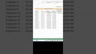 Excel | Employee Timesheet Calculation using Excel  #employee #timesheet #excel #excelformula