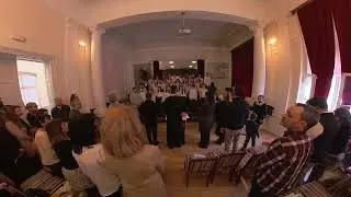 Славски колач, молитва, беседа и химна, ОШ "Вук Караџић", Савиндан 2024 (део)