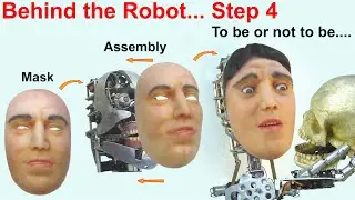 Mask assembly for humanoid robot - Animatronics tutorial