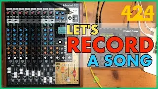 TASCAM MODEL 12 RECORDING: Multitrack Recording a Song (Pt. 1) | 424recording.com