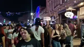 Austin Nightlife Walking  | Dirty 6th Street on the last Friday Night of 2025