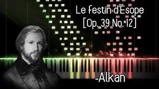 C. V. Alkan - 12 Etudes in All the Minor Keys 'Le festin d'Ésope' [Op. 39 No. 12] (Gibbons)