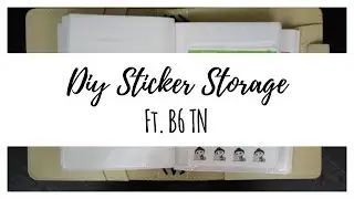 Sticker Storage // DIY Traveler's Notebook