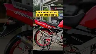 CEK SOUND KNALPOT NINJA 2TAK SILENCER HBY RACING CHAMBER RS1 NINJA SS RR SUARA KERING GARING