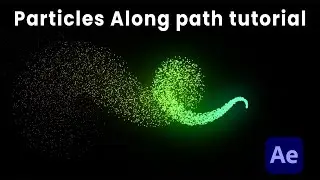 Particles Along path tutorial in After Effects - 2025