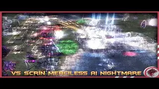 Ultra Widescreen HDR - C&C3 Tiberian Wars Firestorm Mod VS Scrin Merciless AI Nightmare - 2024