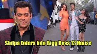 Shilpa Shetty Visit's Bigg Boss 13 With Abhimanyu Dasani And Shirley Setia
