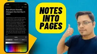 How to Convert Apple Notes into Pages Documents in iOS 17 and macOS Sonoma