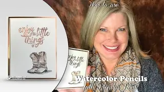 How to use the new Stampin Up Watercolor Pencils with Blender Pens