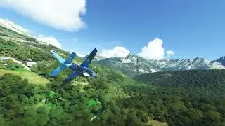 Microsoft Flight Simulator supersonic flight.
