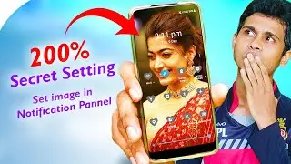 Set image on Notification Bar in any android mobile. Notification control center style change