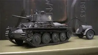 1/35th scale Dragon Panzer 38(t) ausf.S light tank with Fuel trailer