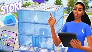 PLUMFRUIT 📱 A SIMS 4 APPLE INSPIRED STORE SPEED BUILD