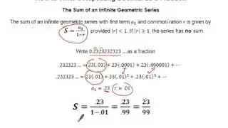 How to Write a Repeating Decimal as a Fraction