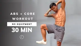 30 MIN EXTREME AB WORKOUT - No Equipment, No Repeat, Home Workout, Build A Strong Core