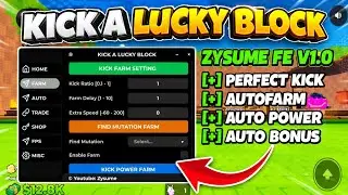 [🎁AUTO] Kick A Lucky Block Script Autofarm, Perfect Kick !! New Working Script || Roblox
