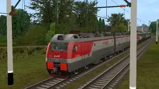 3ЭС5К 119 со списанными тепловозами. Trainz android